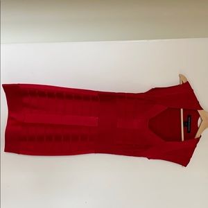 Red cocktail dress